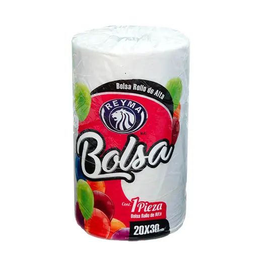 BOLSA EN ROLLO NATURAL B.D. 20X30 CAL. 100