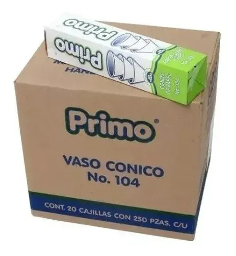 VASO CONO # 108 PRIMO 20/250 PZAS