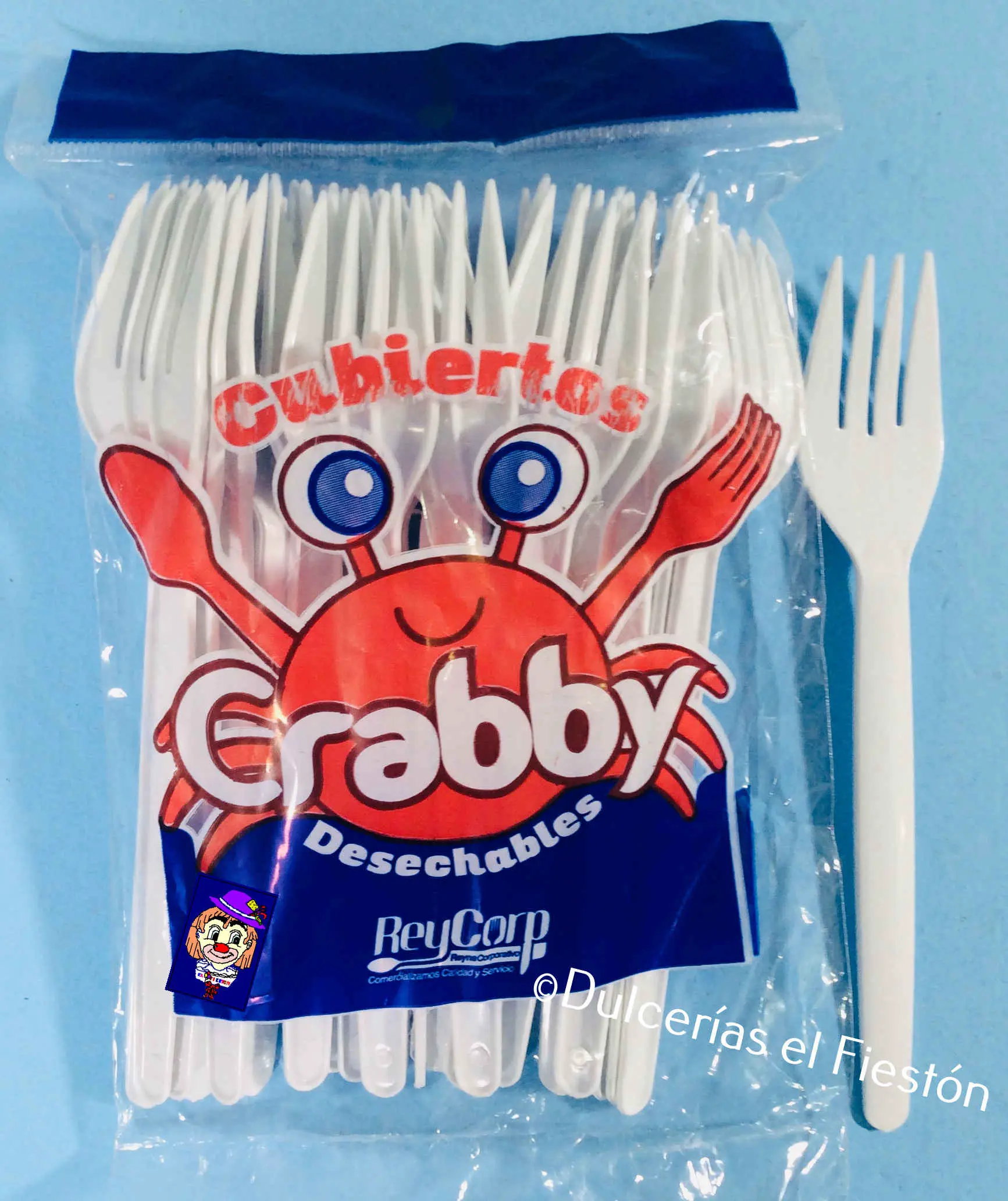 TENEDOR MEDIANO CRABBY 40/25 PZAS