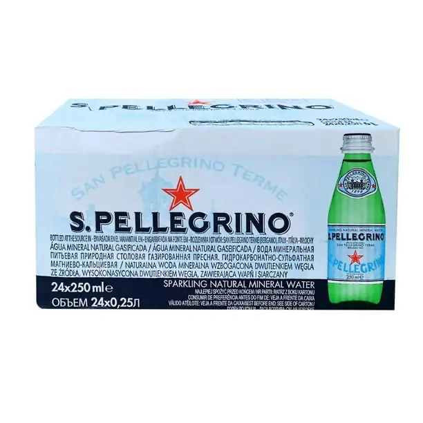 AGUA MINERAL SAN PELLEGRINO 24/250 ML