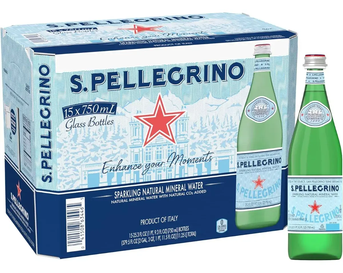 AGUA MINERAL SAN PELLEGRINO 15/750 ML