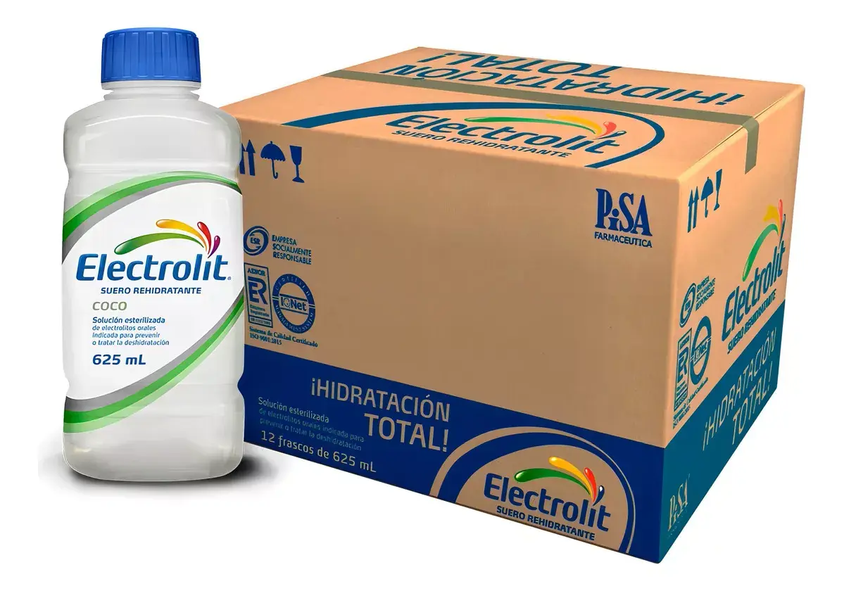 SUERO HIDRATANTE ELECTROLIT SABOR COCO C/12/625 ML