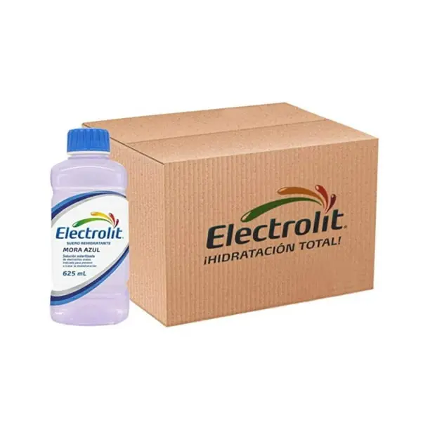 SUERO HIDRATANTE ELECTROLIT SABOR MORA AZUL C/12/625 ML