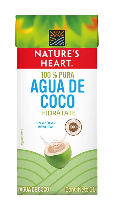 AGUA DE COCO NATURE'S HEART 12/1 LTR