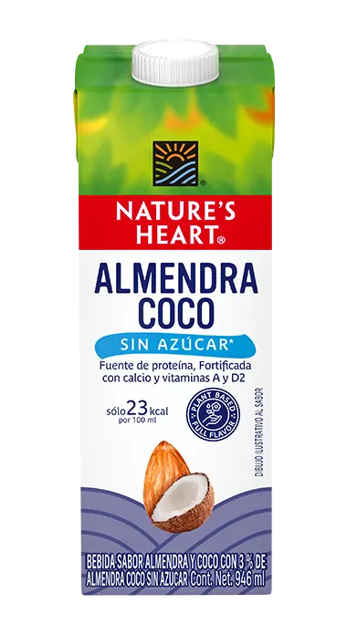 BEBIDA DE ALMENDRA NATURE'S HEART SIN AZUCAR 12/946 ML