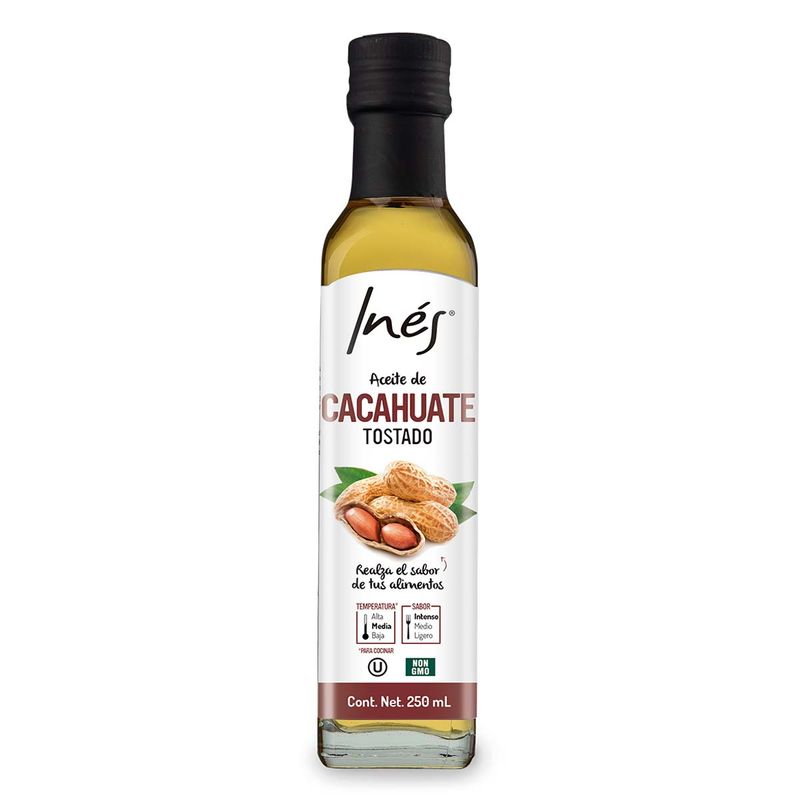 Inés aceite de cacahuate TOSTADO 250 ml