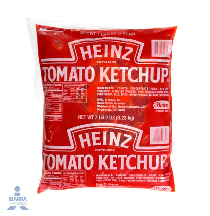 SALSA CATSUP HEINZ POUCH BOLSA C/3 KLS