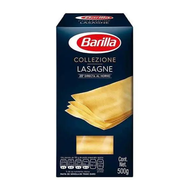 LASSAGNA SEMOLA BARILLA LA COLLEZIONE 12/500 GR