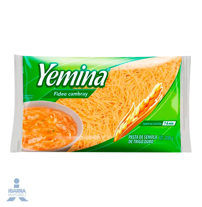 PASTA YEMINA FIDEO MEDIANO 24/200 GRS