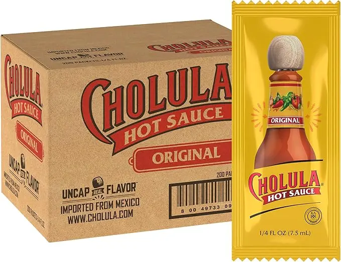 SALSA PICANTE CHOLULA ORIGINAL SOBRES 200/9 GRS