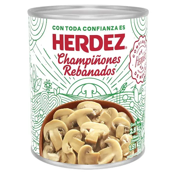 CHAMPIÑON REBANADO HERDEZ LATA C/2.8 KLS