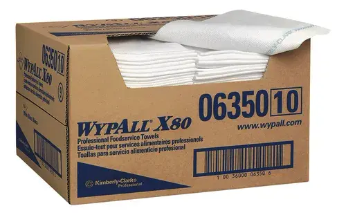 WYPALL X80 FOOD SERVICE TOWEL BLANCO 2/75 PZS