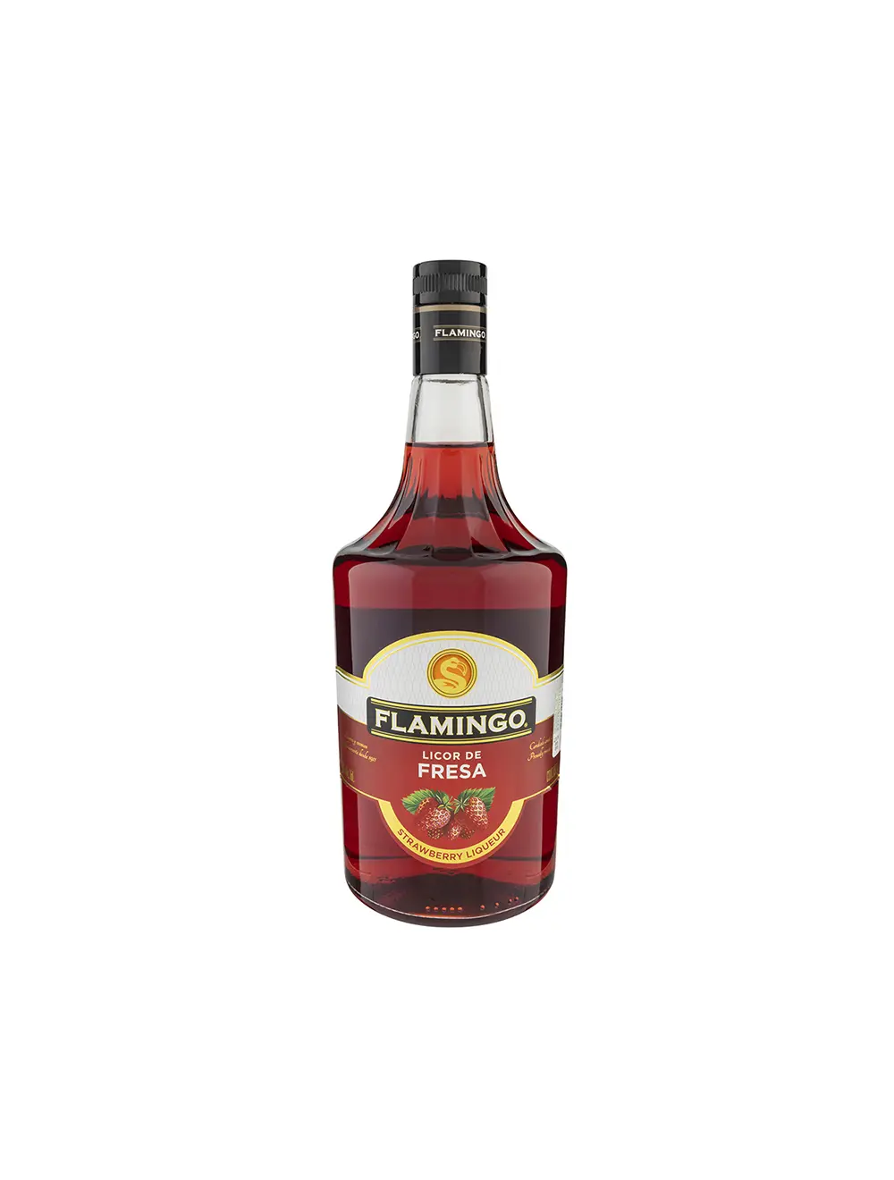 LICOR DE FRESA FLAMINGO 1 LT