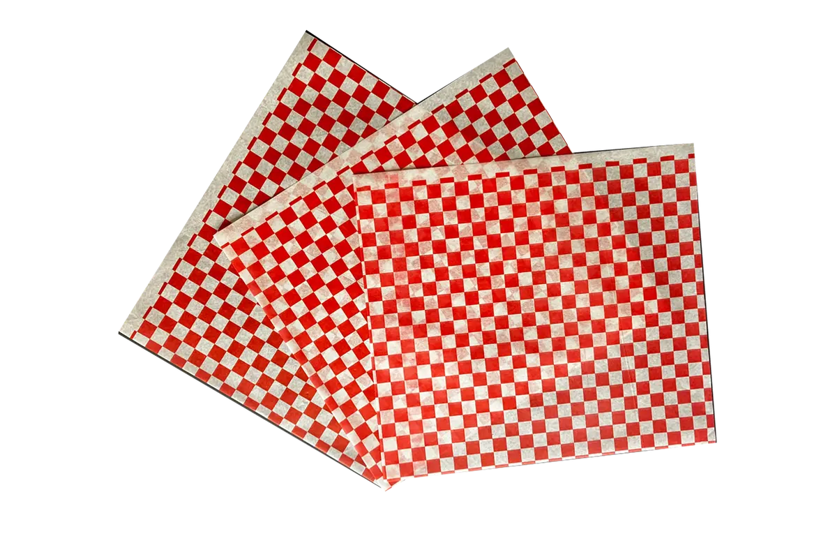 PAPEL CUADRICULADO GRADO ALIMENTICIO ROJO C/1000 PZAS 30X30 CMS