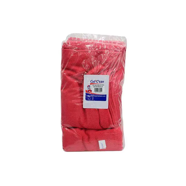 PAÑO MICROFIBRAS ROJO 40*40C/36 PZAS