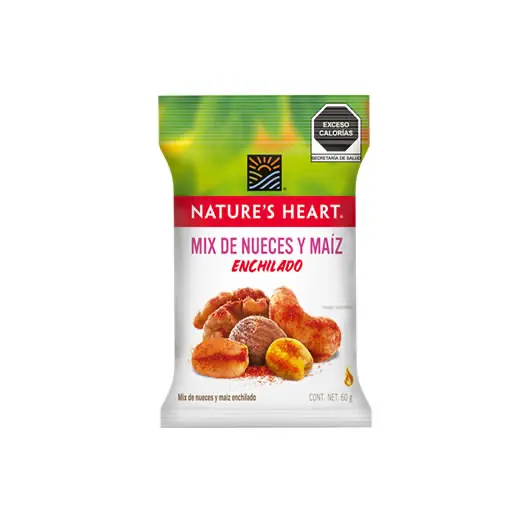 MIX DE FRUTAS Y NUECES ENCHILADO 10/60 GRS NATURE'S HEART