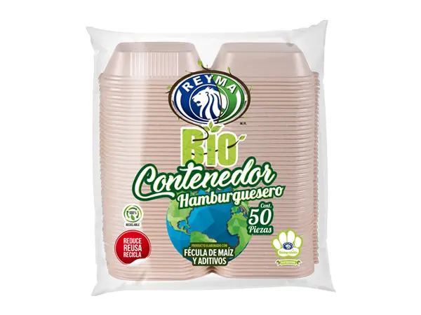 CHAROLA TERMICA BIODEGRADABLE 835 REYMA 10 PAQ/50 PZAS