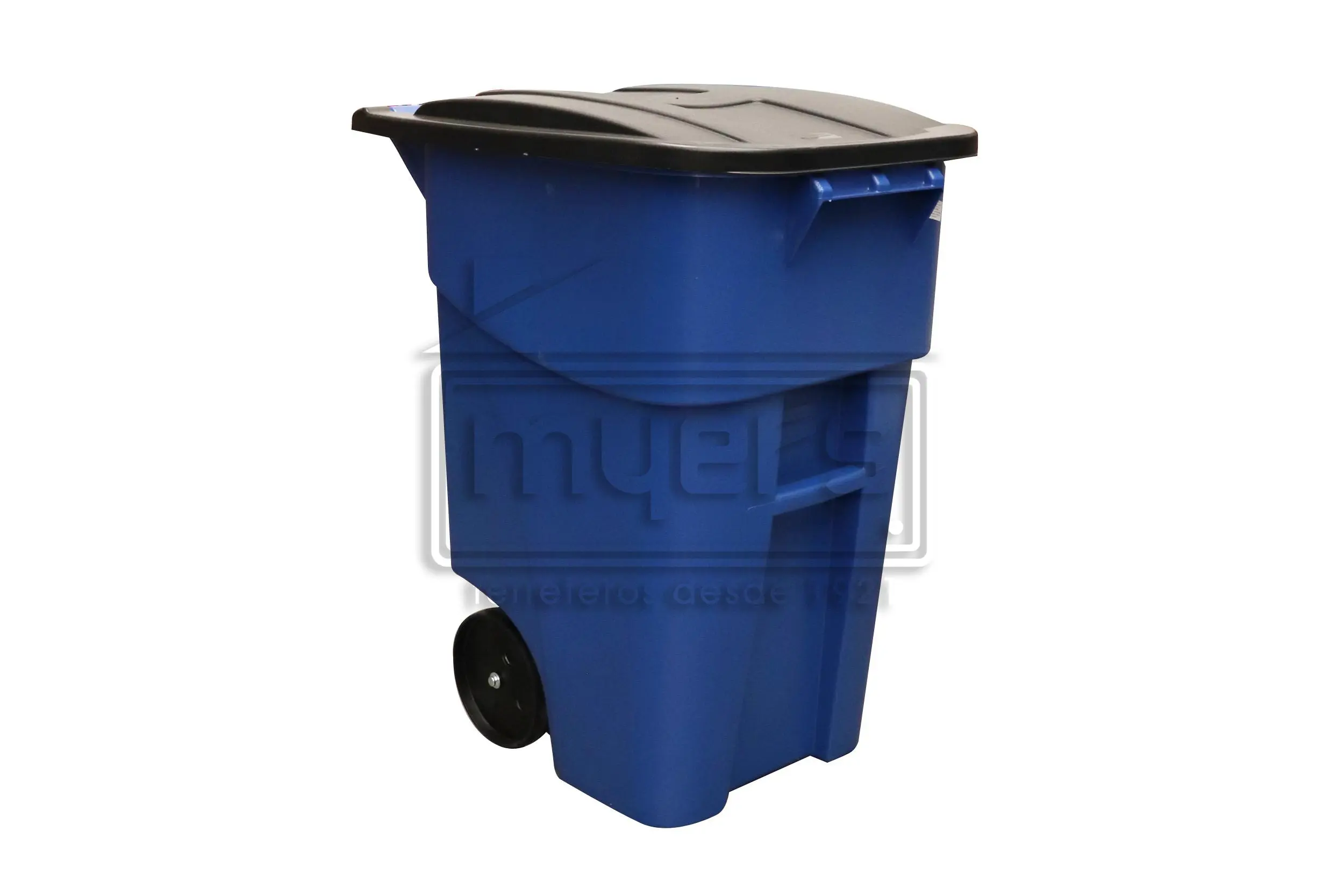 CONTENEDOR BASURA AZUL C/RUEDAS/TAPA BRUTE 50 GALONES (189 LTS)