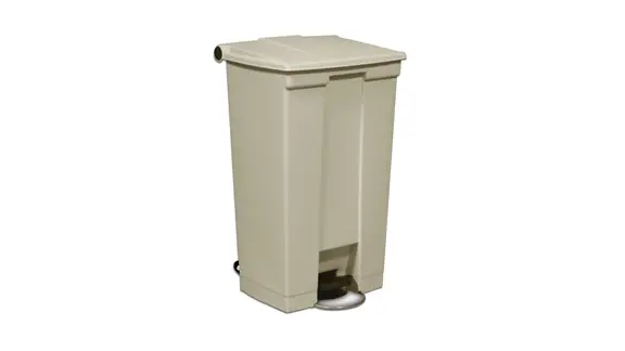 BOTE DE PEDAL RUBBERMAID COLOR BEIGE CAP. 23 GAL