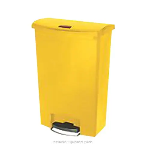 CONTENEDOR STREAMLINE 24 GAL CON PEDAL AMARILLO