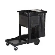 CARRO DE LIMPIEZA EJECUTIVO TRADICIONAL NEGRO RUBBERMAID