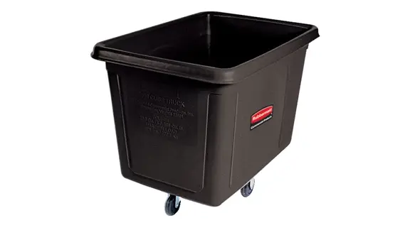 CONTENEDOR CUBICO RUBBERMAID 566 LTS NEGRO